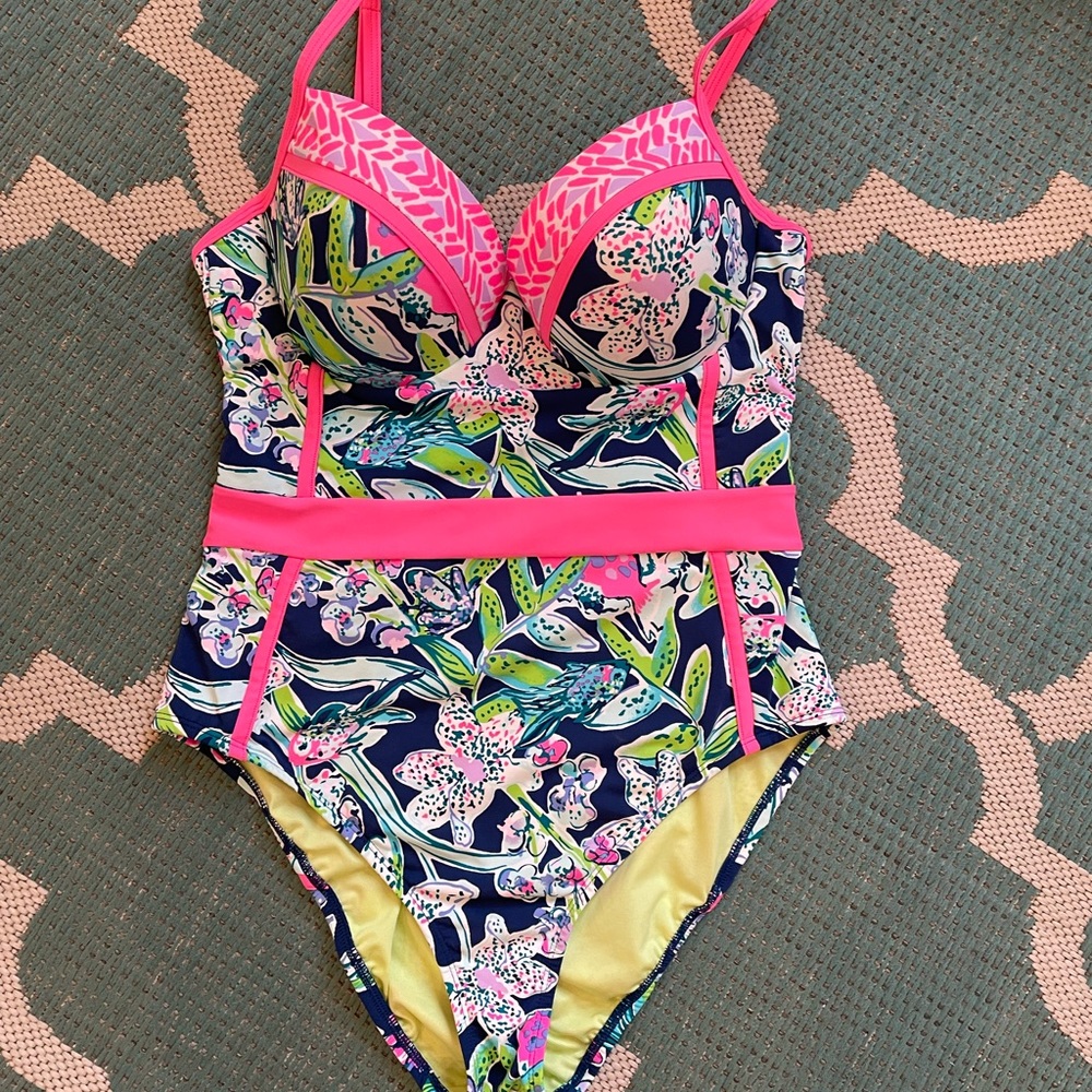 Lilly Pulitzer Palma One-Piece Swim Suit Size 12